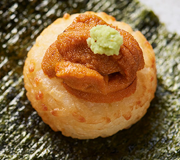 雲丹の焼きリゾット